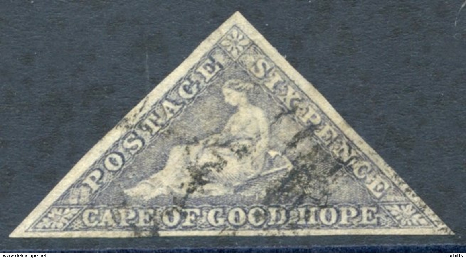 1862 6d Slate-lilac On Blued Paper, U (good Margins), SG.7c. - Otros & Sin Clasificación