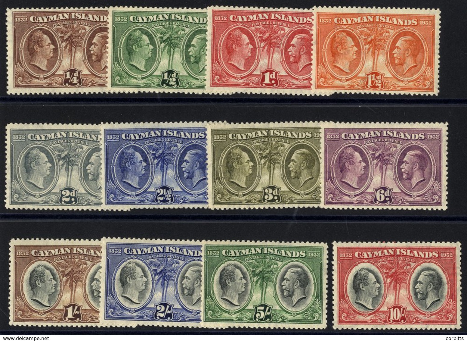 1932 Centenary Set, M (gum Toned), SG.84/95. (12) Cat. £500. - Autres & Non Classés