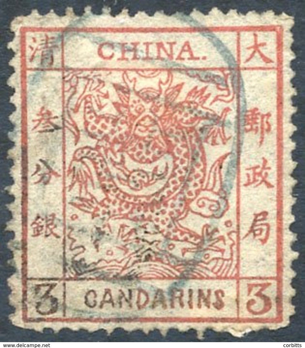 1878-83 Narrow Setting 3c Brown Red, Used Oval H/stamp (minor Imperfection), SG.2. Cat. £250 (1) - Sonstige & Ohne Zuordnung