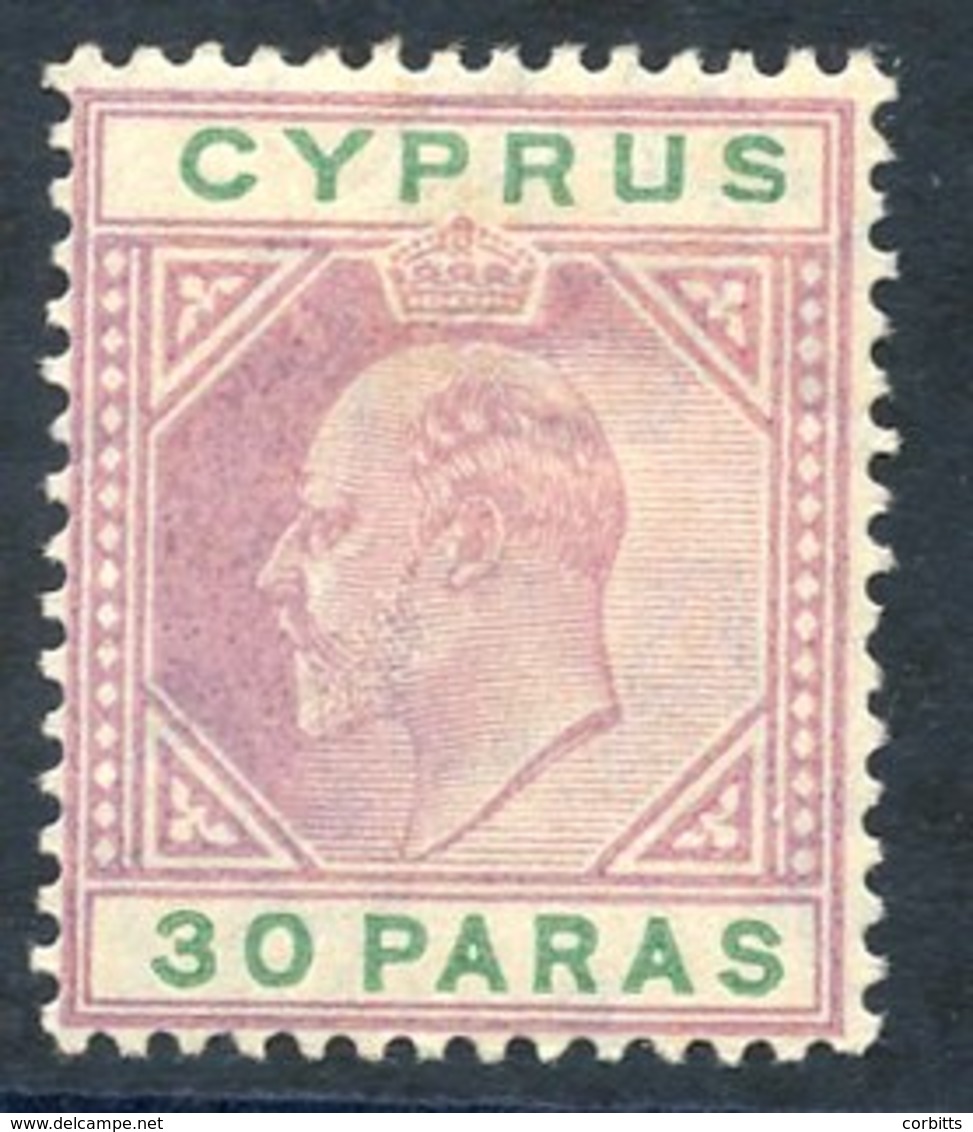 1892-94 Die II CCA 30pa Mauve (colour A Little Pale) Showing The Damaged 'US' Variety, M, SG.32a. Cat. £350 - Other & Unclassified