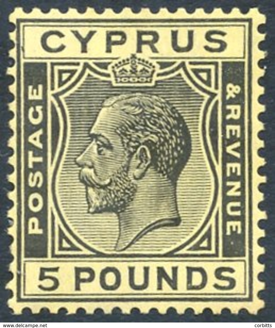 1928 MSCA £5 Black/yellow, Fine M, SG.117a. Cat. £3750 - Other & Unclassified