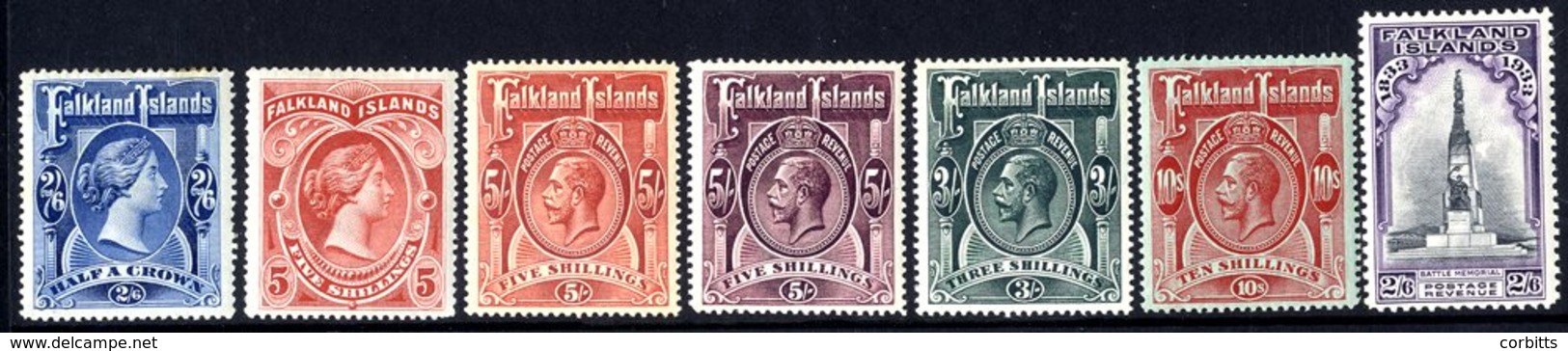 1891-2014 M Collection Housed In A Lighthouse Hingeless Album Incl. 1898 2/6d (toned) & 5s, 1912-20 3s, 5s Deep Rose Red - Other & Unclassified