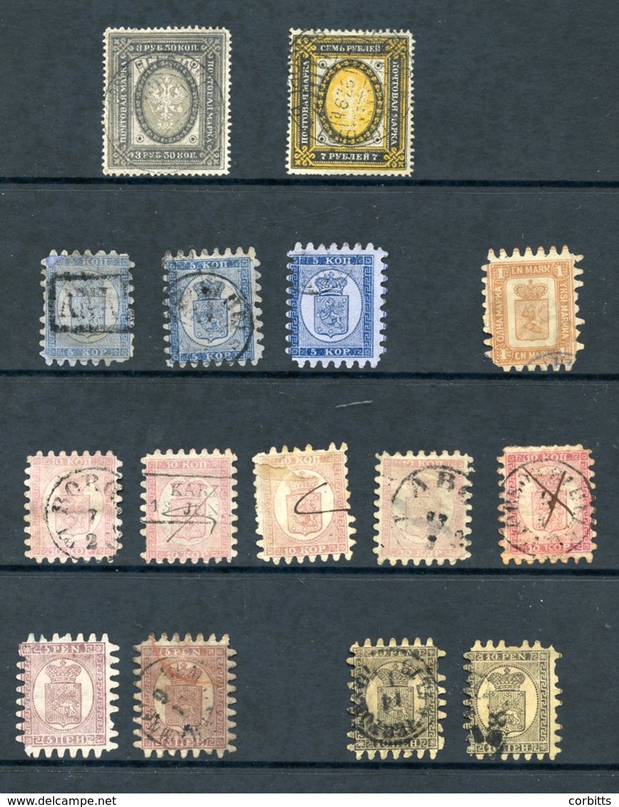 1860 5k (3), 10k (5), 1866/7 1m, 1871 5p (2), 10p (2), Condition Varied As Always, 1891 Horizontally Laid Paper 3r.50 Gr - Other & Unclassified