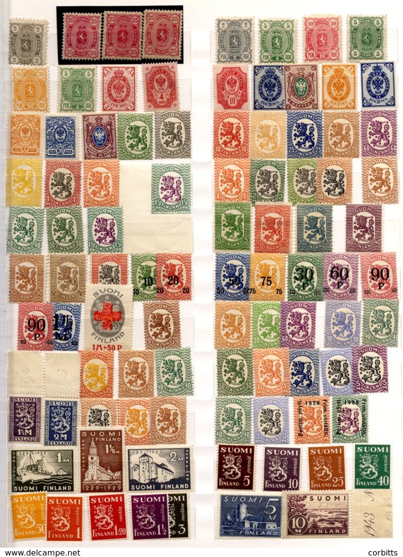 FINLAND & ALAND ISLANDS 1875-1988 M Collection In Briefmarken Spring Back Stock Book; A Few Early Issues Then Comprehens - Otros & Sin Clasificación