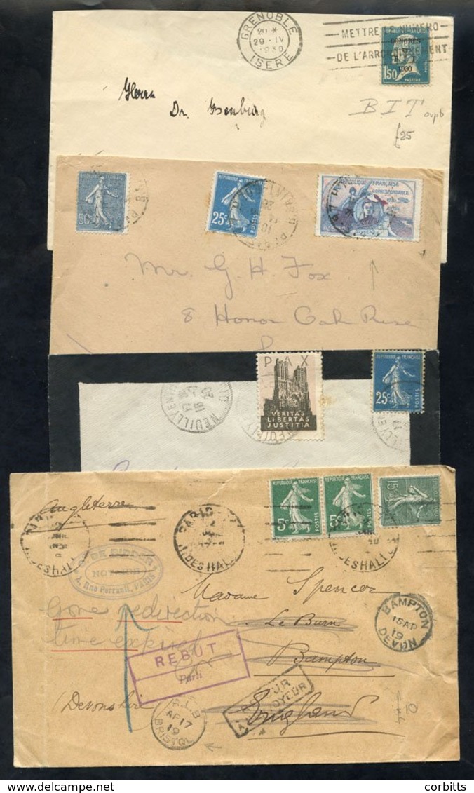 1920's Commercial Mail Including Early Airmail Items (5), Good Variety Of Frankings & Destinations Including Express, Pn - Sonstige & Ohne Zuordnung