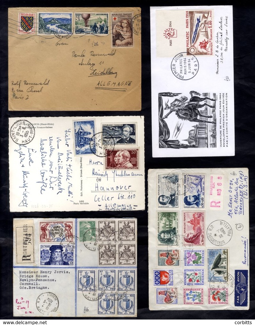 1950-63 Range Of Mainly Commercial Covers With Good Variety Of Frankings Including Many Commemorative Issues - Registere - Other & Unclassified