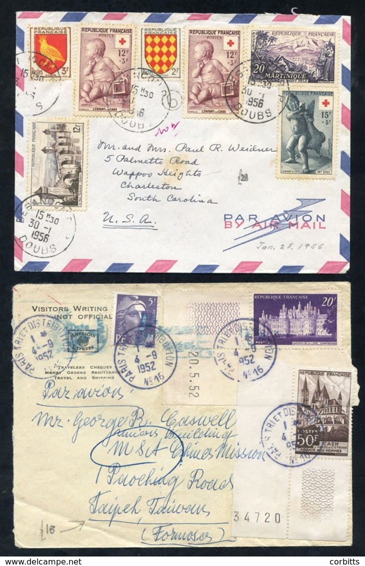 1950's Airmail Covers - Both Commercial & Philatelic Items, Many With Special Cachets And An  Interesting Range Of Desti - Otros & Sin Clasificación