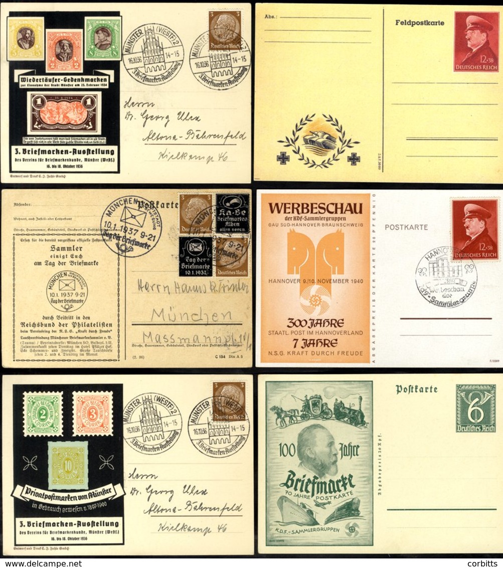 1930's-40's Postal Stationery Collection Of Over 100 Items Mainly Illustrated P.S Cards Used Or Unused, A Variety Of Sub - Other & Unclassified