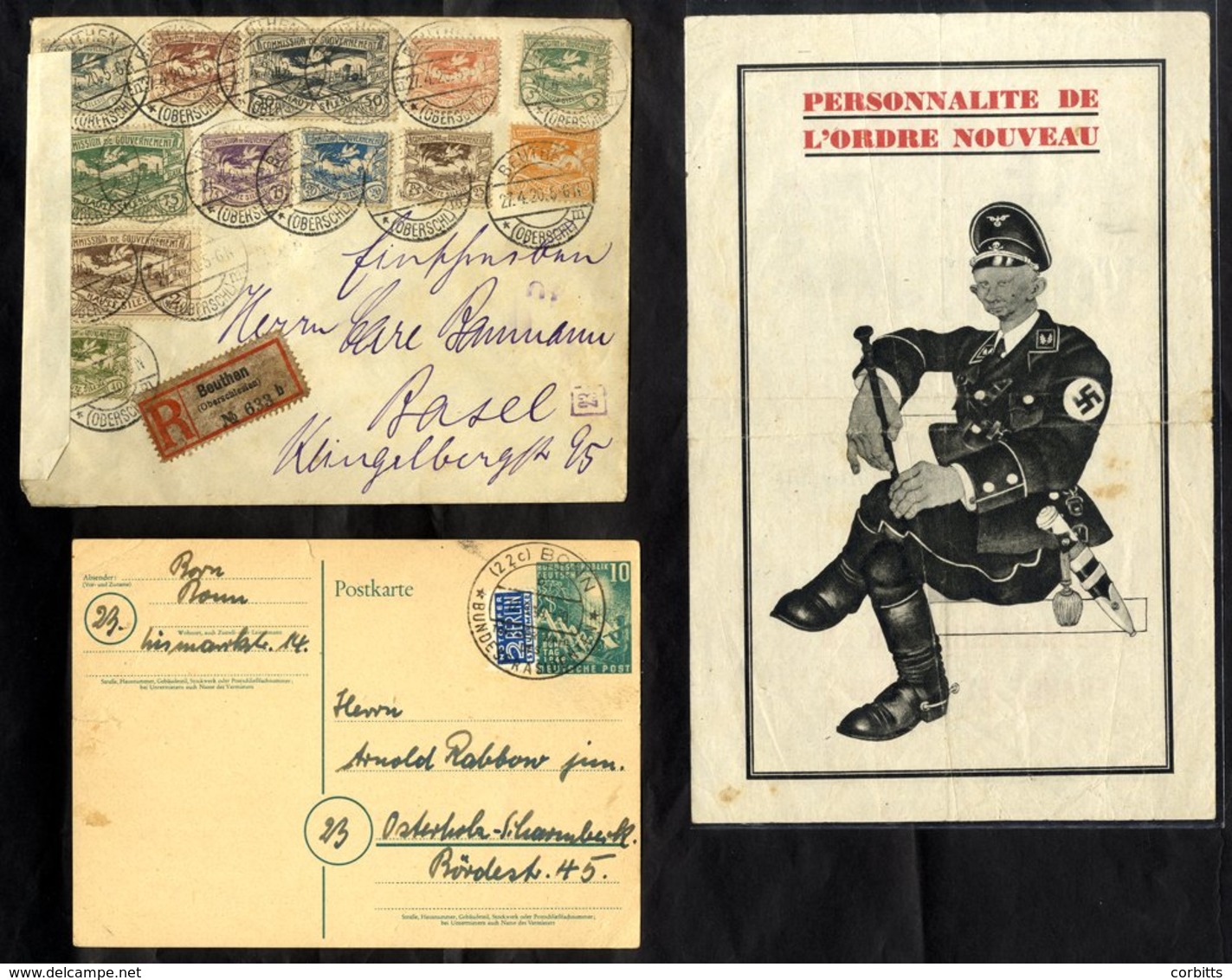 POSTAL HISTORY Collection Of 118 Items Displayed On Black Leaves In Protectors. Early Covers/cards Incl. Packetcart Type - Autres & Non Classés