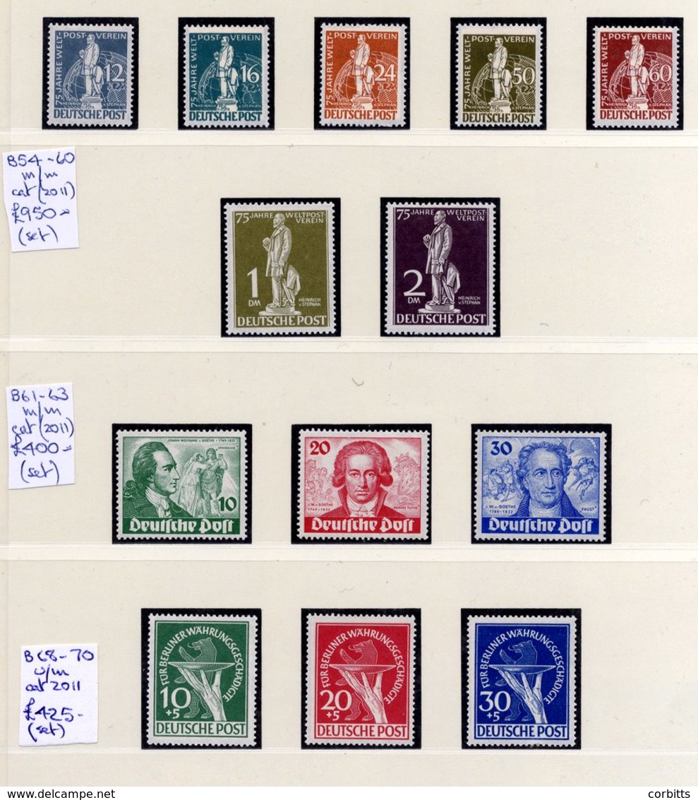1948-90 M Or UM Collection Housed In A Lindner Hingeless Album, Virtually Complete. Highlights Incl. 1948 & 1949 Black & - Other & Unclassified