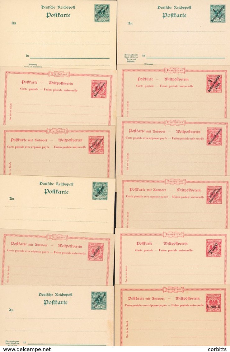 1890's Postal Stationery Range Of Unused Postcards & Reply Cards Incl. Cameroun, Marshall Islands, New Guinea, German S. - Otros & Sin Clasificación