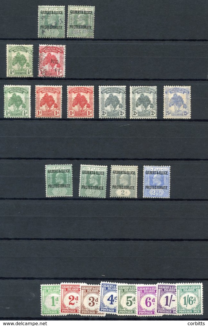 1911 On Fiji ½d (4), 2d, 2½d, 1911 Set M, KGV Als To 1s, 1935 5j (2), 1939 Set M & Set To 2/6 FU, 1936 Set M & Set FU (e - Other & Unclassified