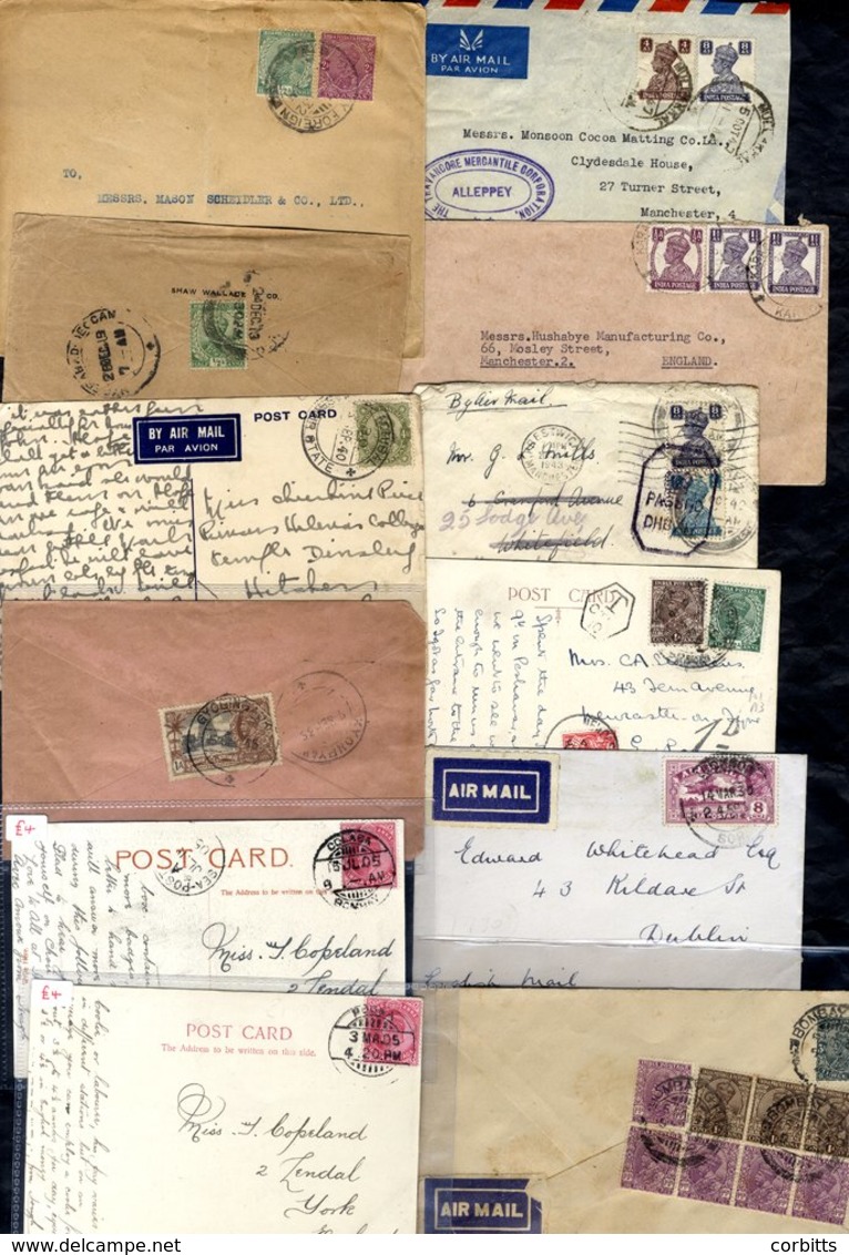 INDIA -  ADEN & NEPAL, India Covers, Postal Stationery Ppc's All Reigns With Postmark Range, Airmails, Censor Marks, Reg - Other & Unclassified