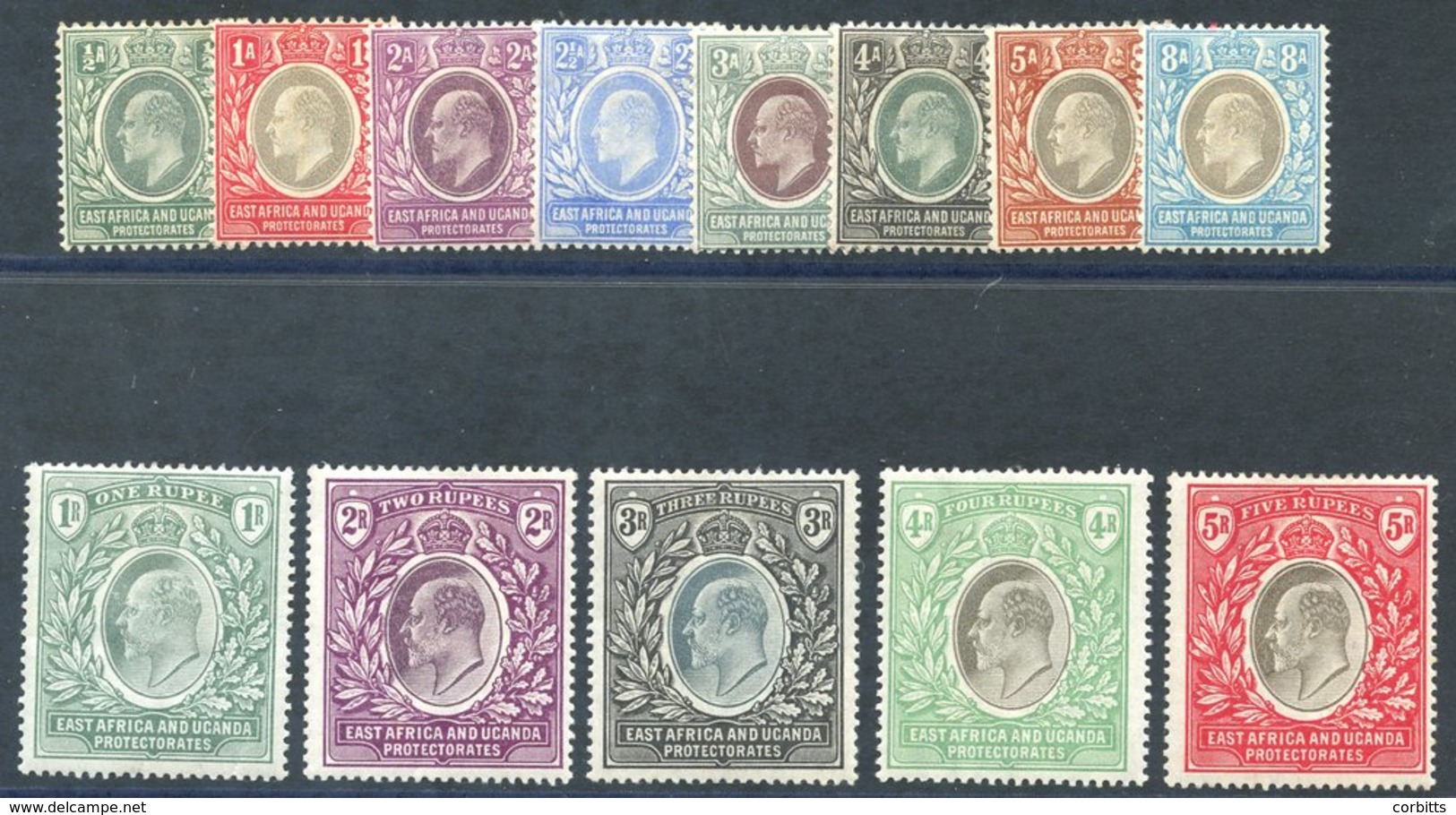 EAST AFRICA & UGANDA 1903-04 CCA/CC Set M, SG.1/13. Cat. £650. (13) - Otros & Sin Clasificación