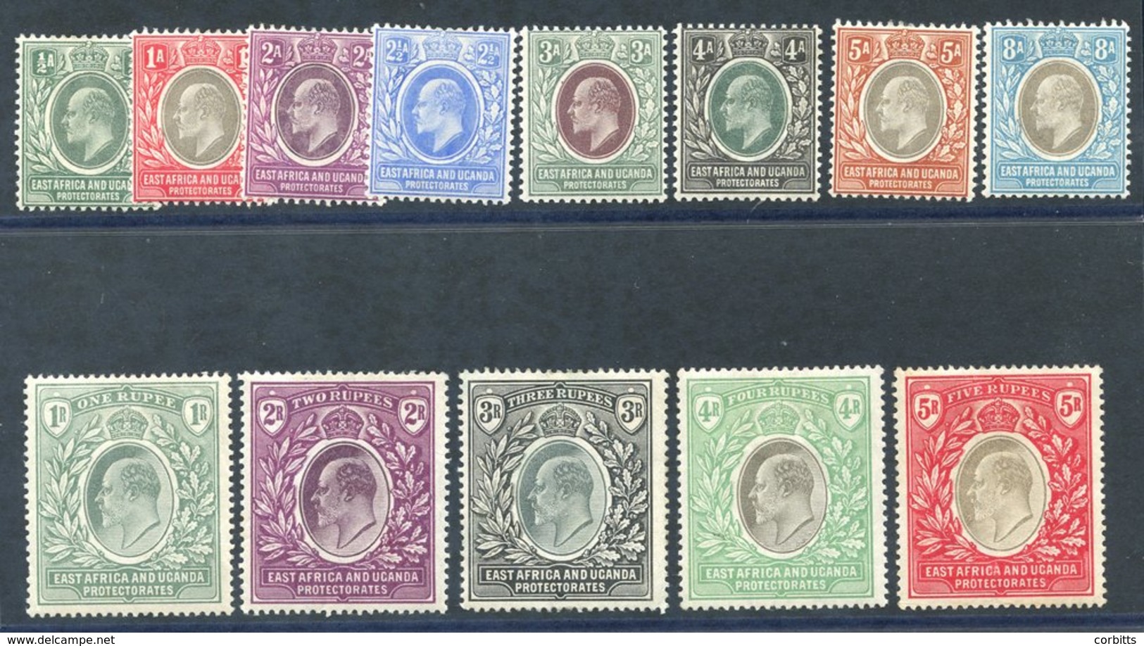 EAST AFRICA & UGANDA 1903-04 CCA/CC Set, Fine M, SG.1/13. Cat. £650. (13) - Sonstige & Ohne Zuordnung