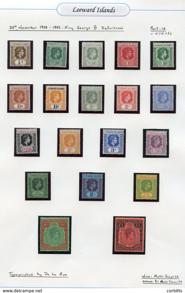 1938 KGVI Basic Defin Set, Fine M (19) Sg.95/114b, Also A Set On Ordinary Paper Incl. Shades, Further Set On Chalky Pape - Autres & Non Classés