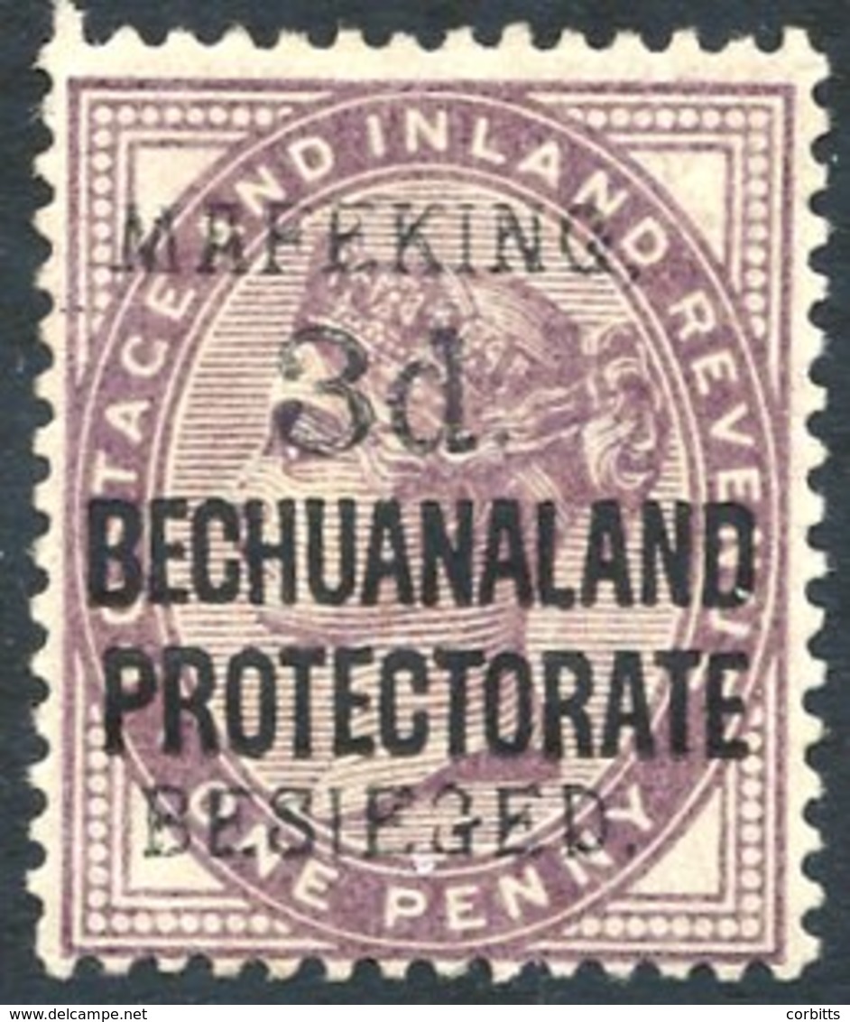 1900 3d Bechuanaland Protectorate On GB 1d Lilac, Fresh M, SG.7, Scarce, Brandon Cert (1988). Cat. £1000 - Sonstige & Ohne Zuordnung