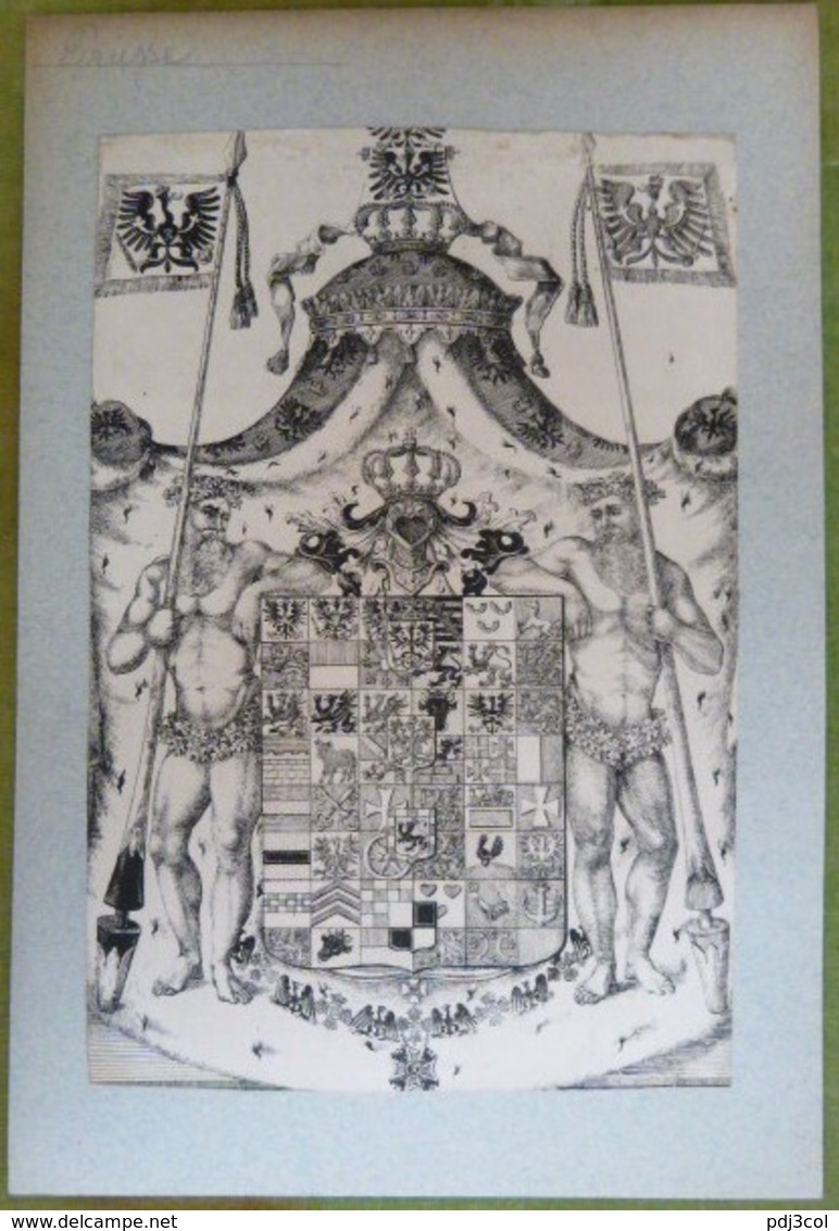 Vignette Héraldique XVIIIème - Prusse - Ex-libris