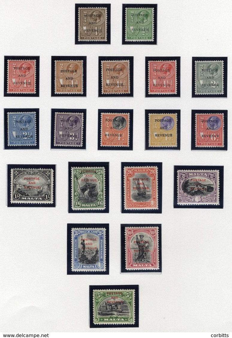 1928 Postage & Revenue Optd Set, Fine M, SG.174/192. (19) Cat. £200 - Other & Unclassified