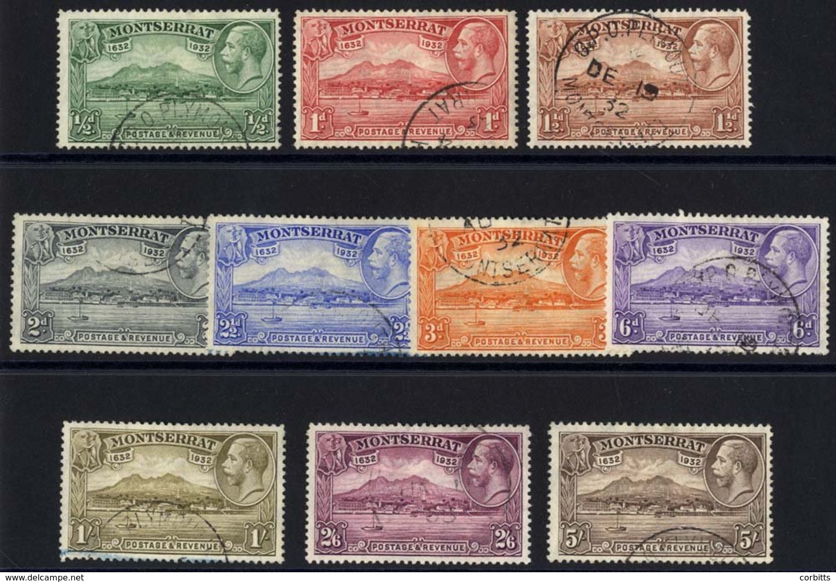 1932 300th Anniv Of Settlement Set, VFU (1s Slight Crayon Mark), SG.84/93. (10) Cat. £400. - Sonstige & Ohne Zuordnung