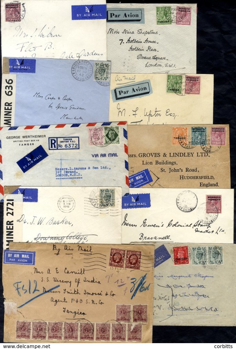 1934-1957 Collection Of Covers Sent Air Mail, Mainly To The UK But Israel, USA & Germany Noted, 10 KGV, 20 KGV & 4 QEII  - Otros & Sin Clasificación