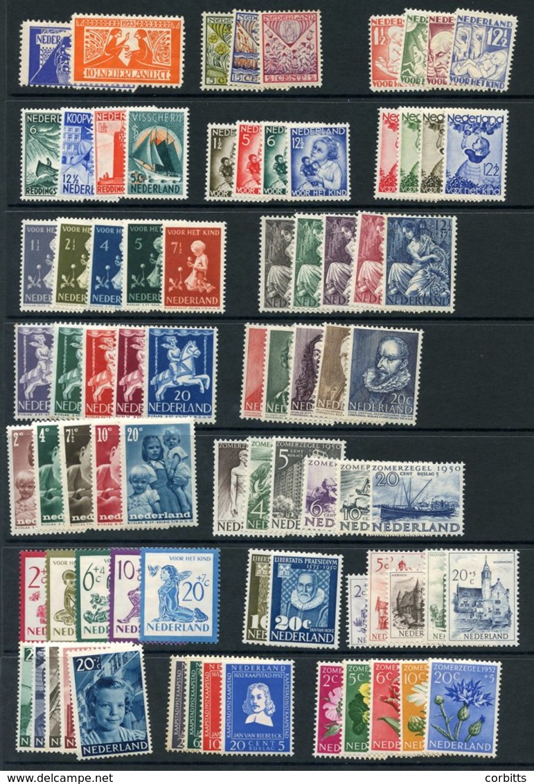 1923-59 Child Welfare Or Social Relief Fund Range Of Complete M Sets (35), Odd UM, A Few Minor Tones Etc. Useful Range.  - Otros & Sin Clasificación