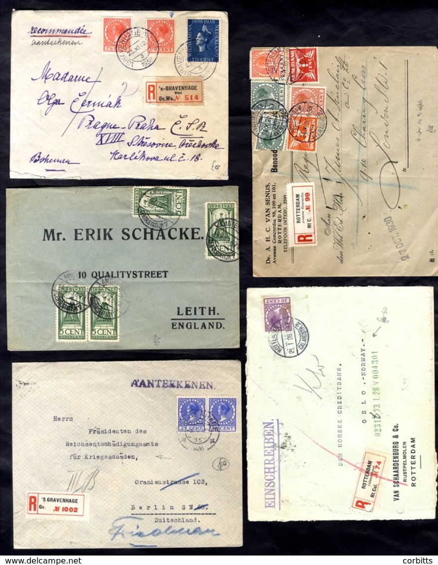 C1930-40 Interesting Group Of Commercial Mail (49) With Considerable Number Of Registered (insured Cover Noted), Express - Autres & Non Classés