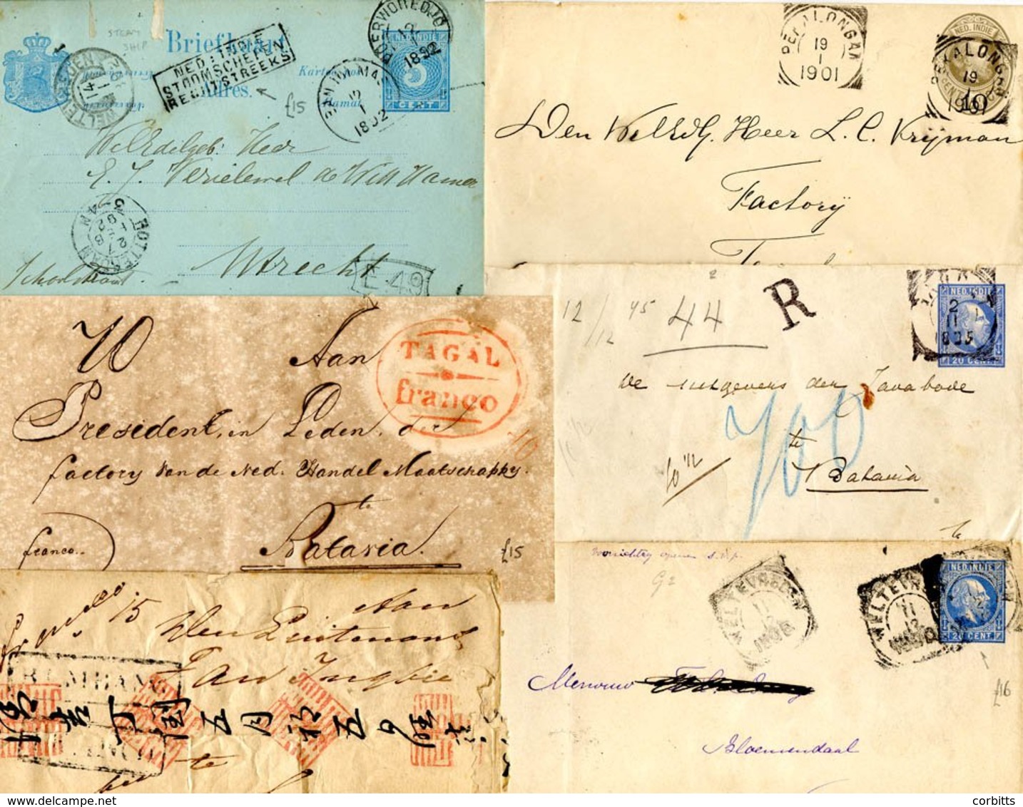 C1879-1900 Postal Stationery Mint & Used With Good Variety Of Postcards (46) & Stationery Envelopes (30) With A Variety  - Autres & Non Classés