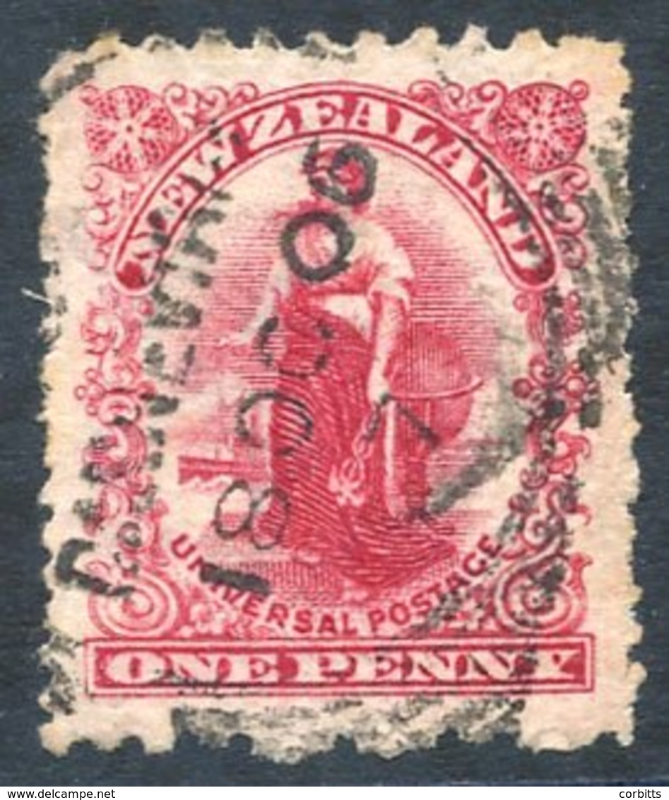 1906 1d Reserve Plate Perf 11 X 14 Very Well Centred Used With DANNEVIRKE 18 OC 06 Squared Circle Cancellation, Very Sca - Sonstige & Ohne Zuordnung