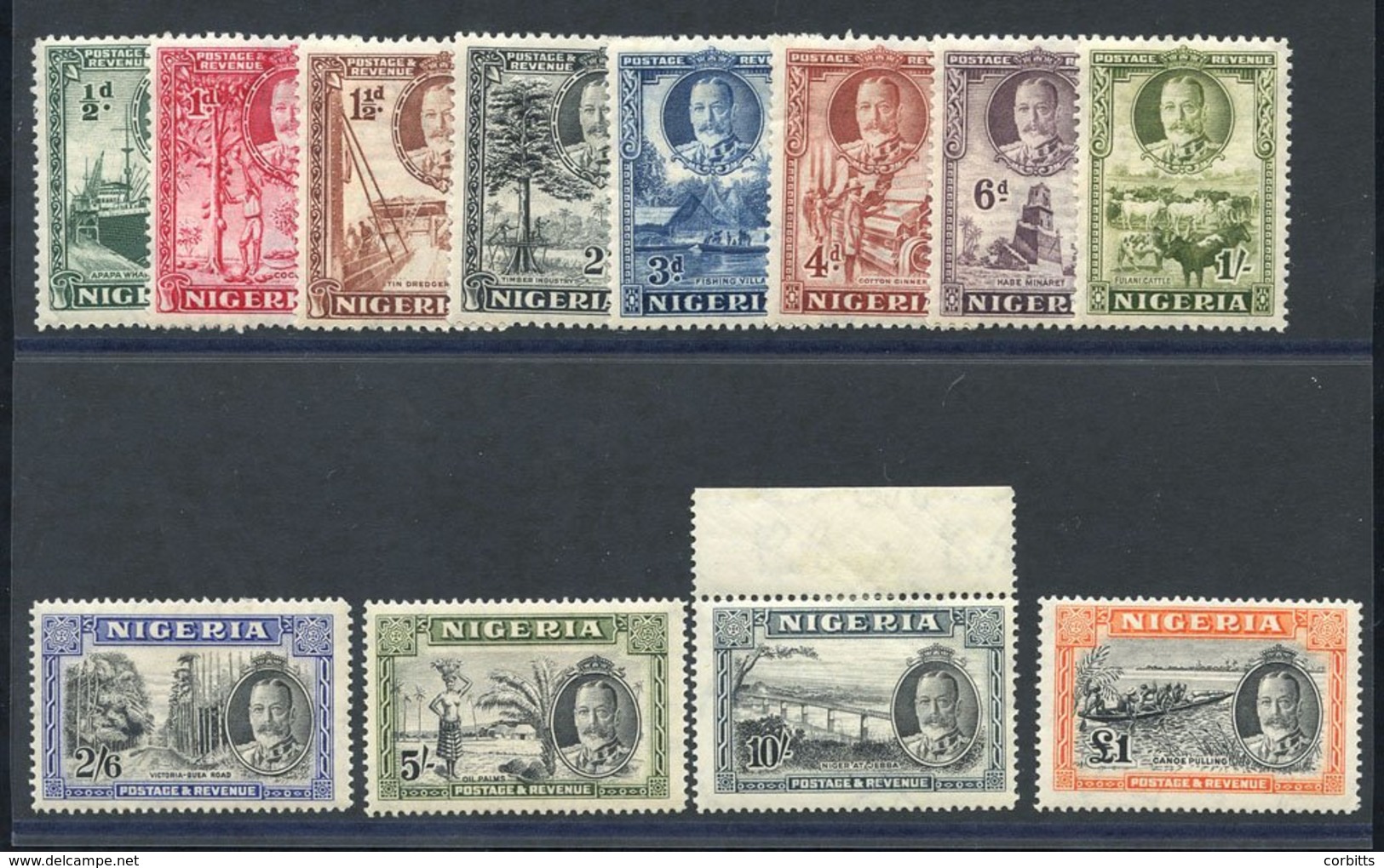 1936 Pictorial Defin Set, Fresh M, The £1 Being UM & 10s Is Marginal UM. Ct. £225 (12) - Other & Unclassified