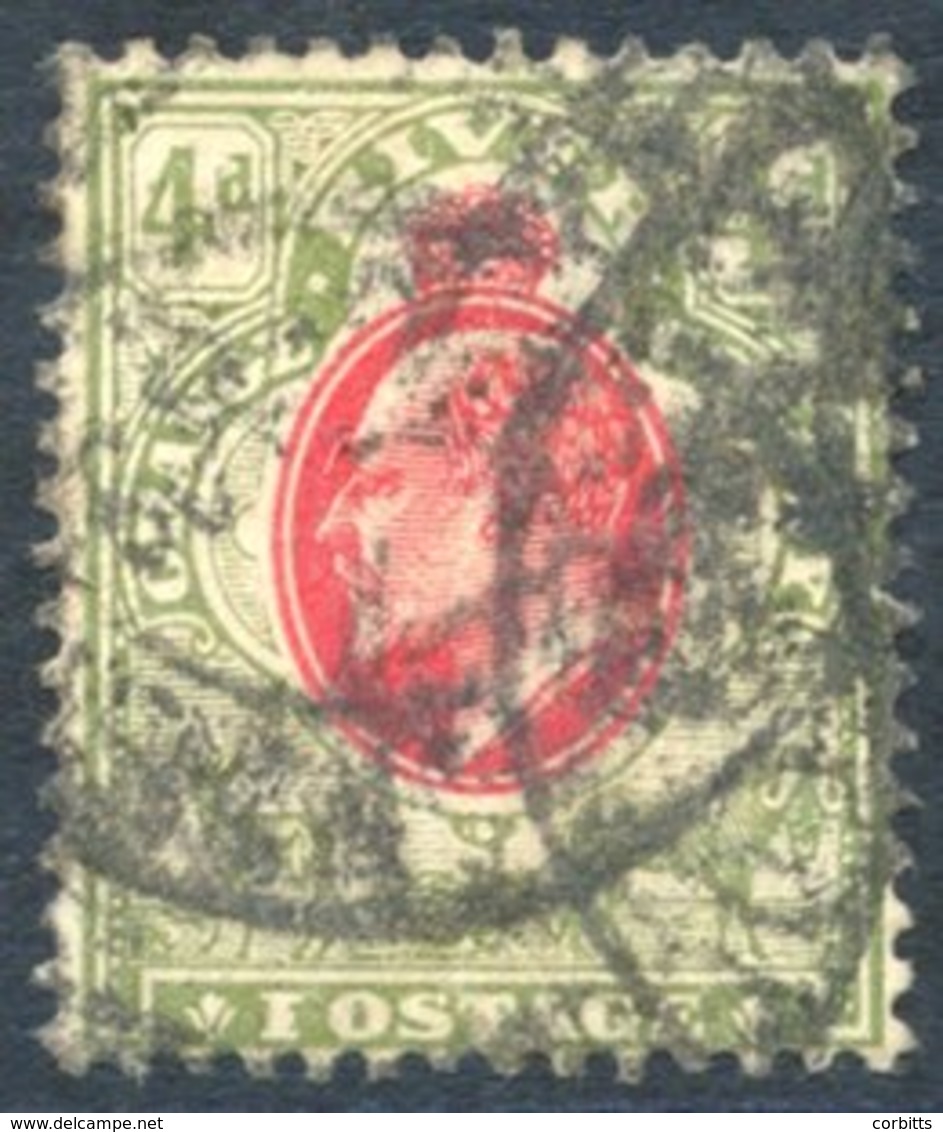 1903-04 CA 4d Variety 'IOSTAGE' For 'POSTAGE' U Heavily Cancelled, The CA Variety Is A Slightly Earlier State Than The M - Otros & Sin Clasificación