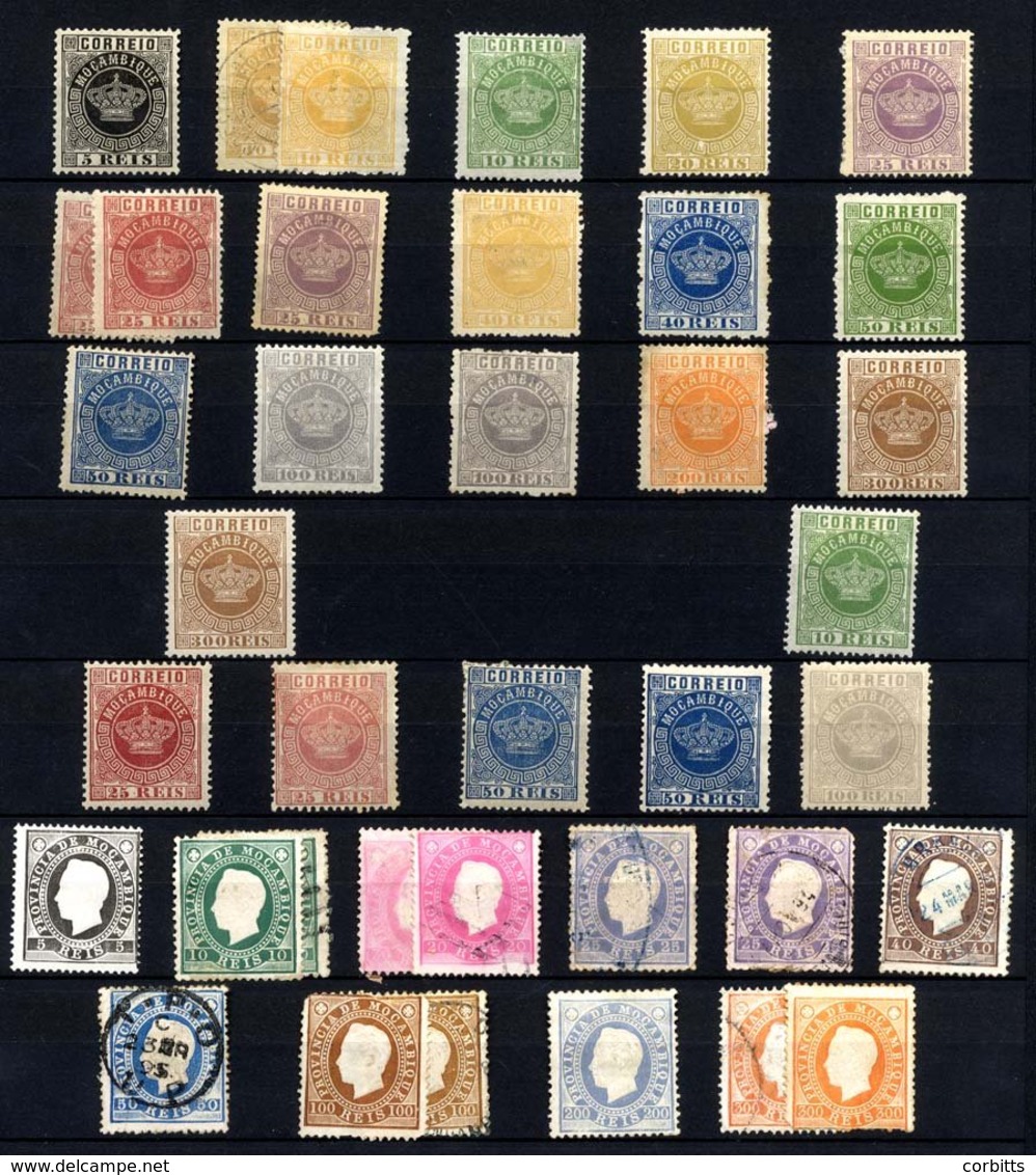 MOZAMBIQUE Collection On Eight Stock Leaves, Good Range Of Earlier Issues, Republic Ovpts, Da Gama Sets, Ceres, 1920 Cha - Otros & Sin Clasificación