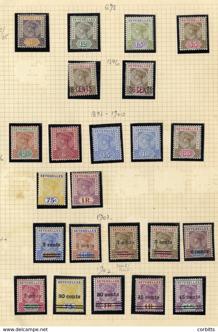 1893 CCA New Values Set M SG.22/25, 1896 Locally Surcharged Set M SG.26/7, 1897-1900 Colours Changed Set Up To 1r M SG.2 - Other & Unclassified