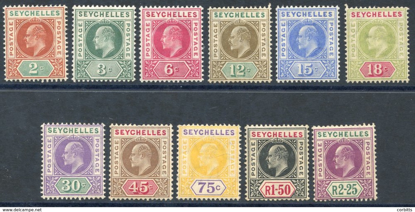 1906 MCCA Set, Fine M, SG.60/70. Cat. £130 (11) - Sonstige & Ohne Zuordnung