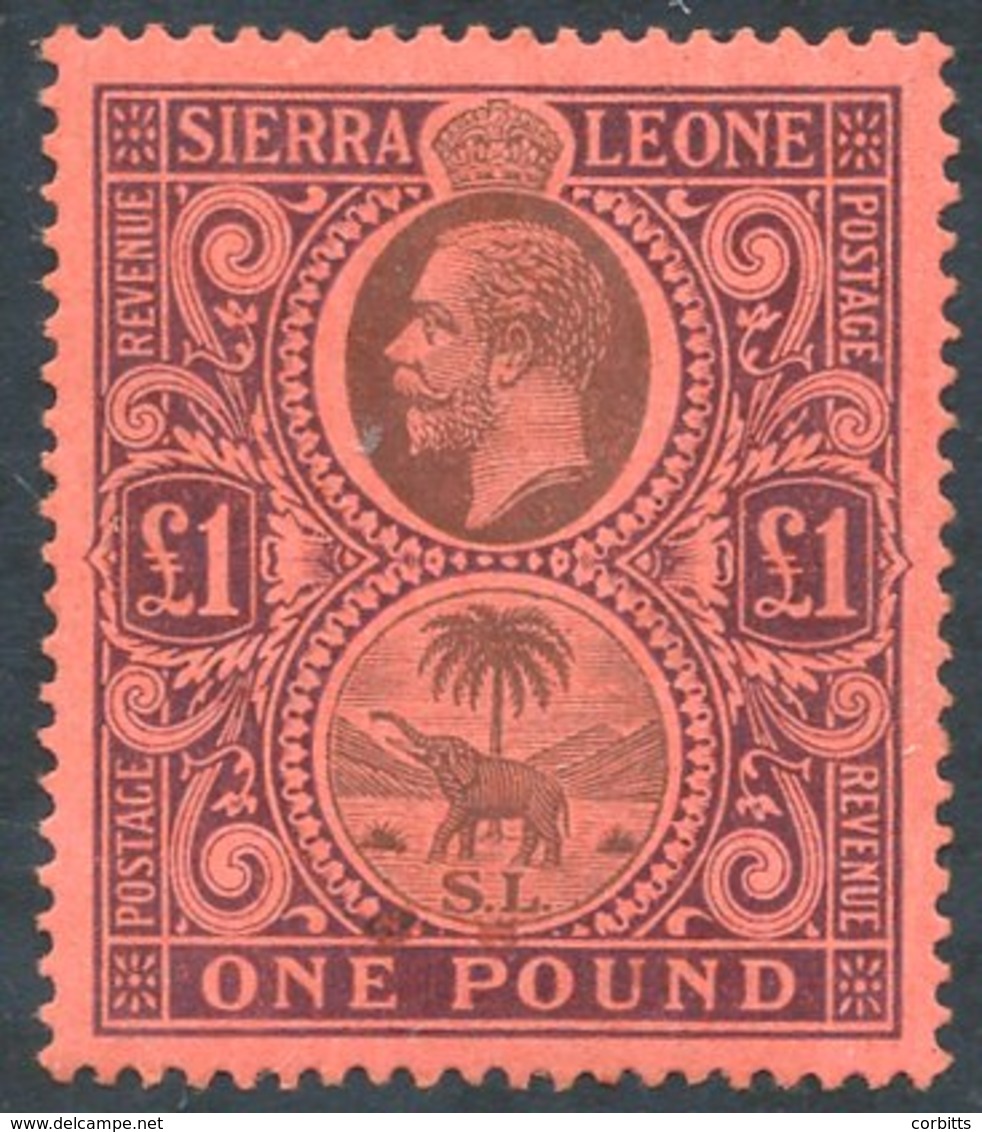 1912-21 MCCA £1 Black & Purple/red, Fine M, SG.128. Cat. £250 - Sonstige & Ohne Zuordnung