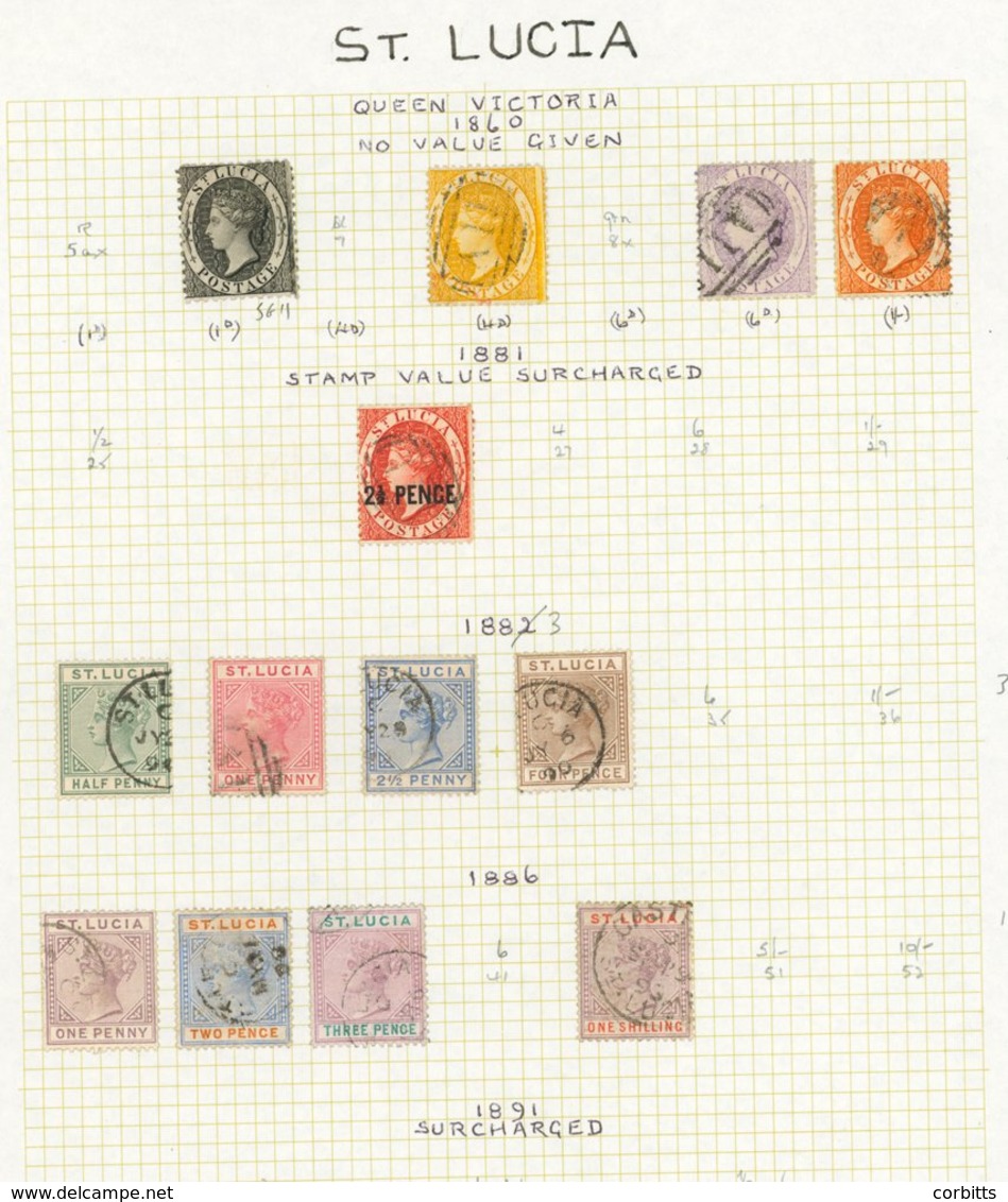 1864-1974 VFU Collection On Leaves Incl. No Value (1d), (4d), (6d) & (1s), 1881 Surcharge 2½d, 1883-86 To 4d, 1886-87 To - Sonstige & Ohne Zuordnung