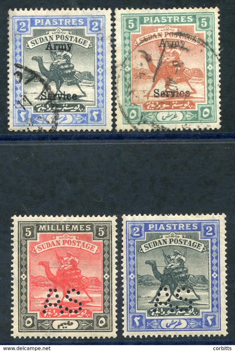 OFFICIALS (ARMY) 1906-11 2p, 5p Star & Crescent, Good U, SG.A11 & A12, 1913-22 Perf. A.S 5m, 2p Black & Blue - Both M, S - Otros & Sin Clasificación