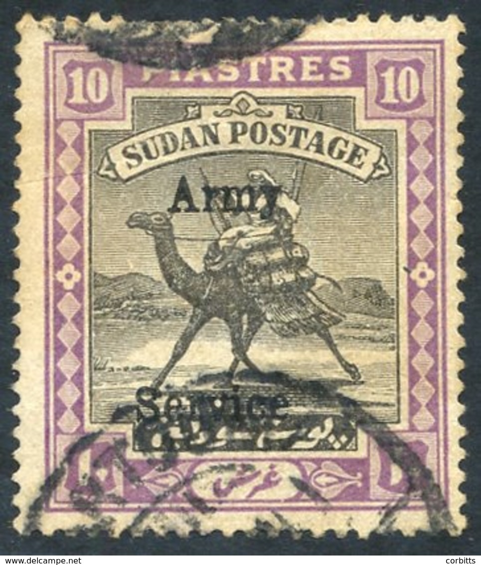 OFFICIALS (ARMY) Quatrefoil 10p Black & Mauve U, Slight Faults But Scarce, SG.A16. (1) Cat. £425 - Other & Unclassified