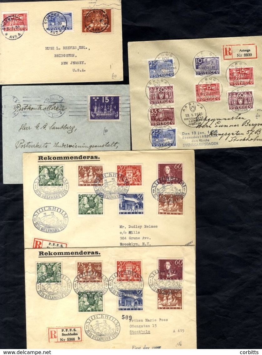1920's-1930's Substantial Lot Of Commercial & Philatelic Mail Including A Good Group Of PPCs To Europe & USA (24), Comme - Sonstige & Ohne Zuordnung