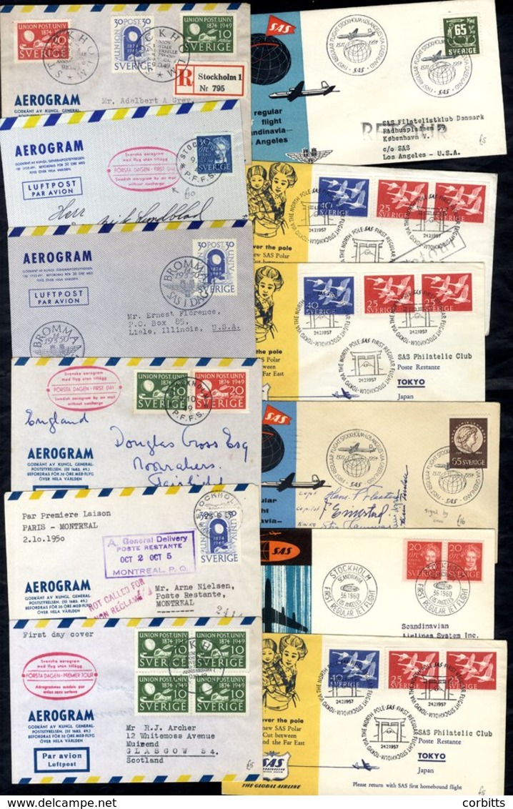 1930's-1957 Airmail Covers Including Various Commercial And Philatelic Items To USA & UK Including Helicopter Flight (2) - Otros & Sin Clasificación