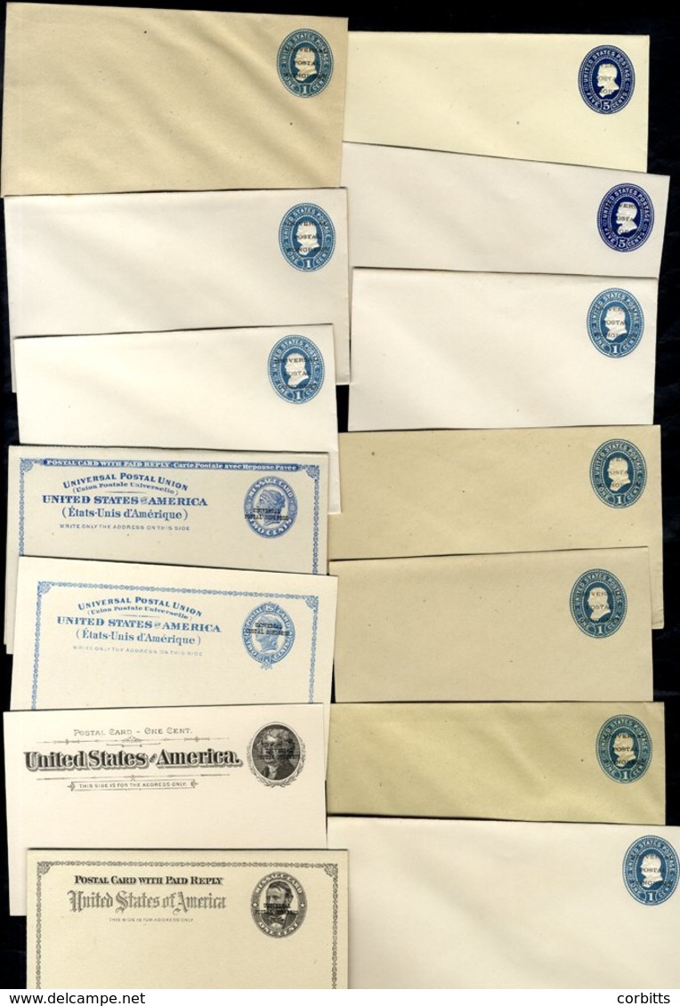 1897 POSTAL STATIONERY Range Of Unused Envelopes/cards Optd. UNIVERSAL POSTAL CONGRESS In Original Printed Presentation  - Sonstige & Ohne Zuordnung