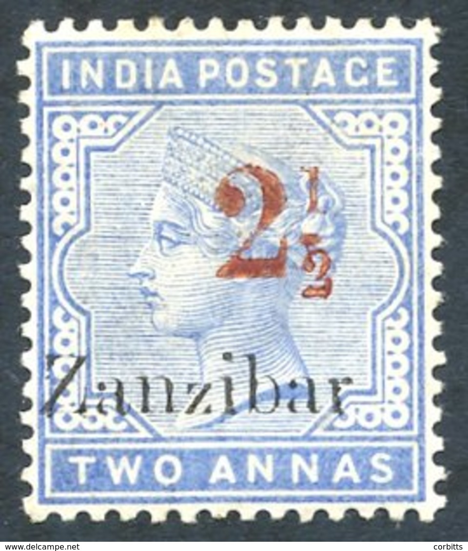 1895-98 Surch Type 7, 2½ On 2a Pale Blue, With Small Second 'z', Fresh M, SG.27. Cat. £190 - Otros & Sin Clasificación