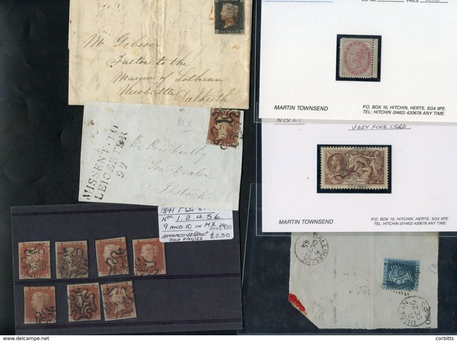 QV-KGV MIXED RANGE Incl. 1840 1d Four Margins On Cover To Dalkeith, 1841 1d Numbers In Cross 1, 2, 4, 5, 6, 9 & 10, 1855 - Otros & Sin Clasificación