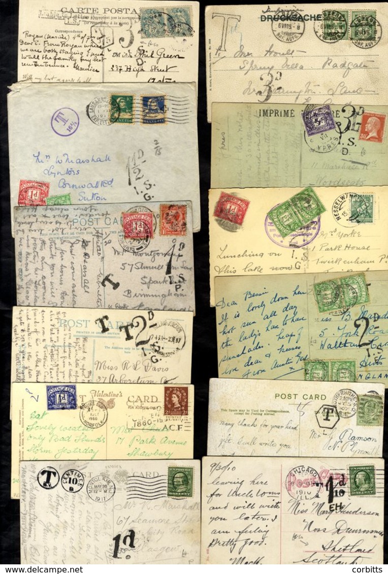 MAINLY 20th CENTURY To 1960's Postage Due -  Including Underpaid Postcards (43) & Letters (60) - Mainly Incoming Mail Wi - Sonstige & Ohne Zuordnung