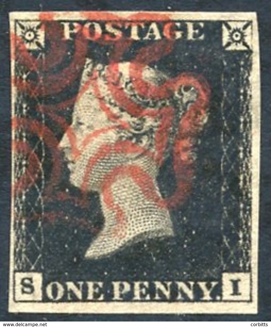 Plate 4 SI, Good To Large Margins, Very Fine, Red MC. - Other & Unclassified