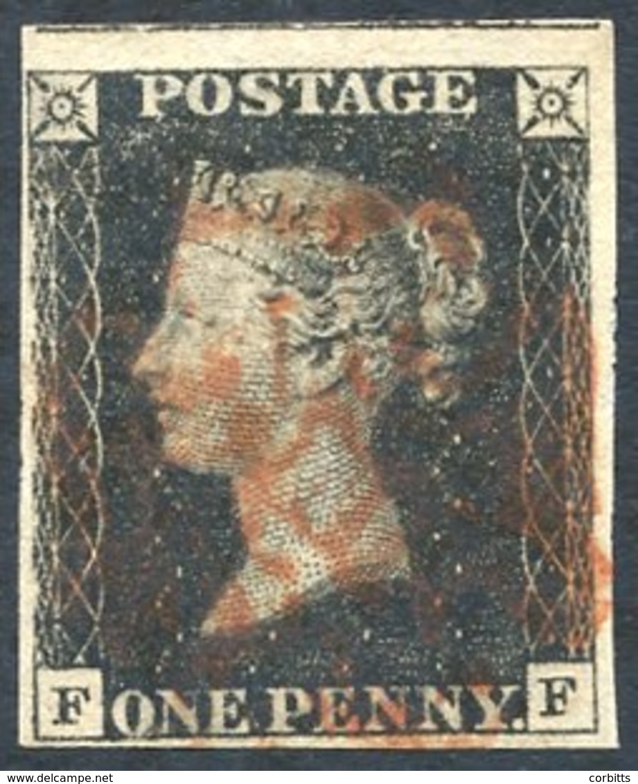 Plate 8 FF, Good To Huge Margins, Portion Of Adjoining Stamp Visible At Top, Red MC. - Other & Unclassified