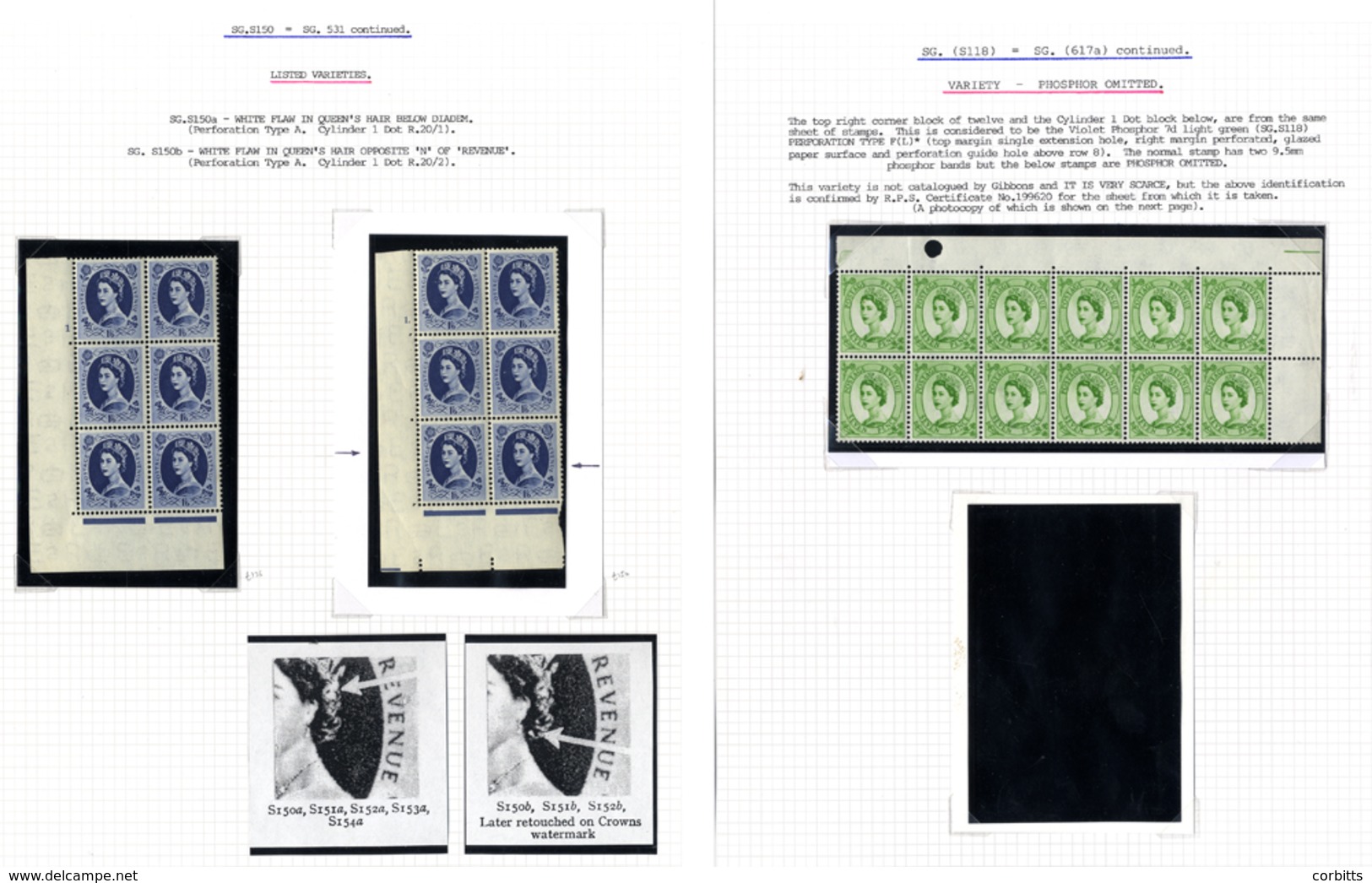 1952-60 Wilding Definitives A Comprehensive Specialised Collection Of These Popular Defins, All UM, Housed In Seven Albu - Other & Unclassified