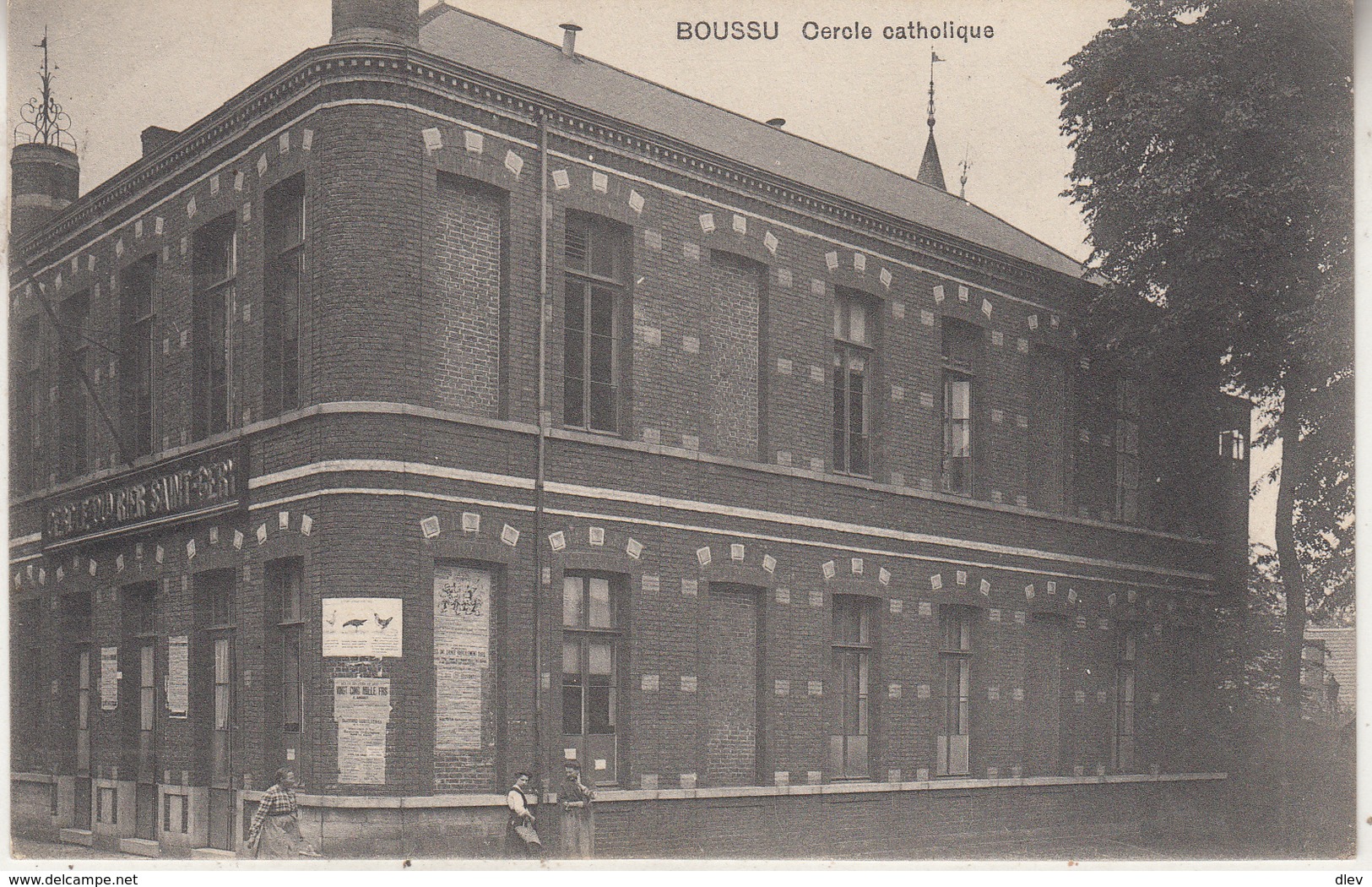 Boussu - Cercle Cathjolique - 1912 - Edit. Vve Durez-Capart - Boussu