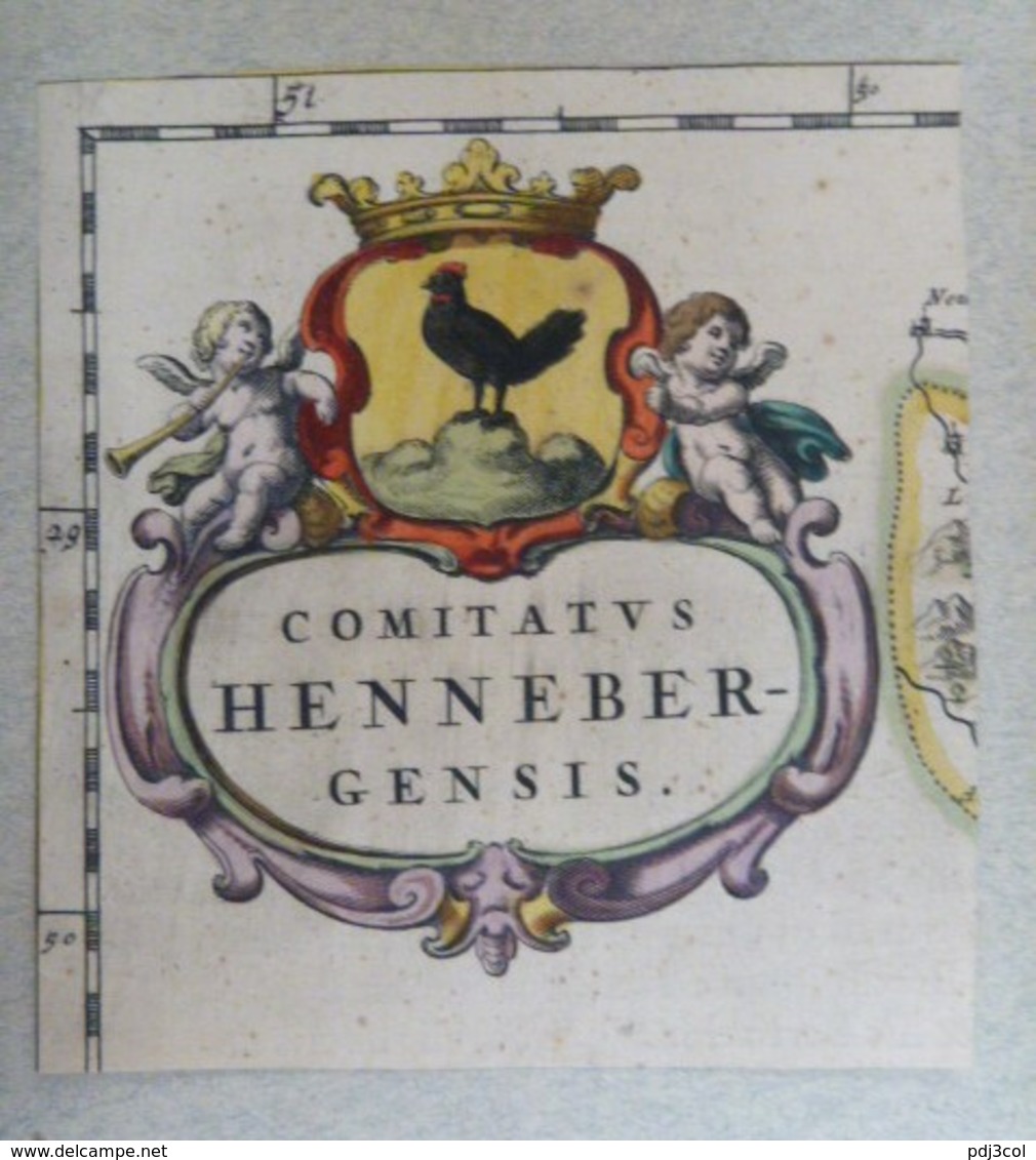 Vignette Héraldique XVIIème - Aux Coloris - Henneberg - Ex-libris