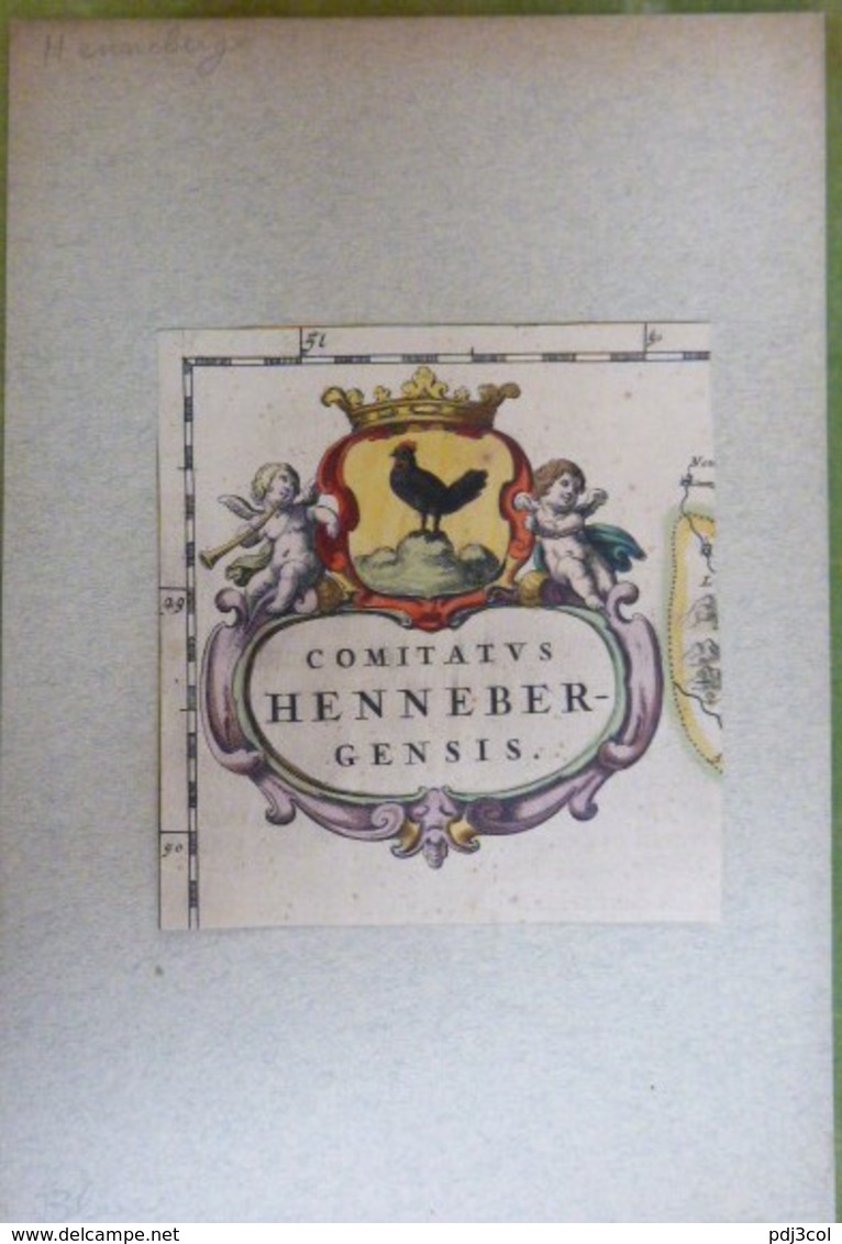 Vignette Héraldique XVIIème - Aux Coloris - Henneberg - Ex-libris